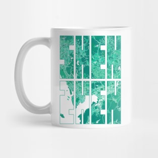 Shenzhen, China City Map Typography - Watercolor Mug